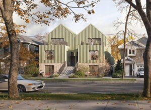 Example sixplex housing design from streetview