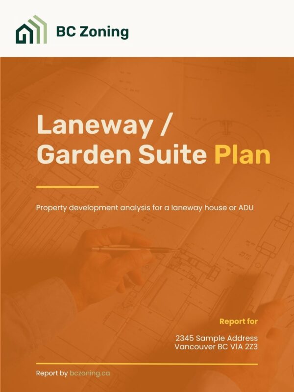Laneway / Garden Suite Plan